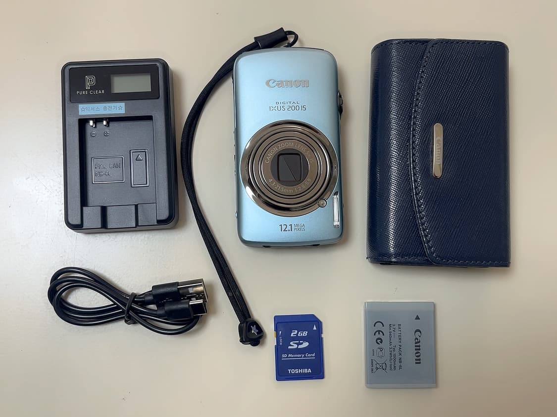 *한글/미품*캐논 익서스200is 하늘색 상품이미지1