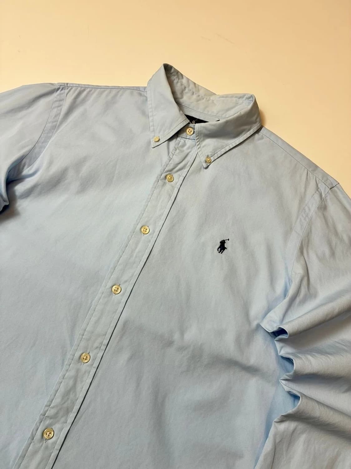 폴로 랄프로렌 스카이블루 솔리드 로고 셔츠 PN8364 상품이미지2