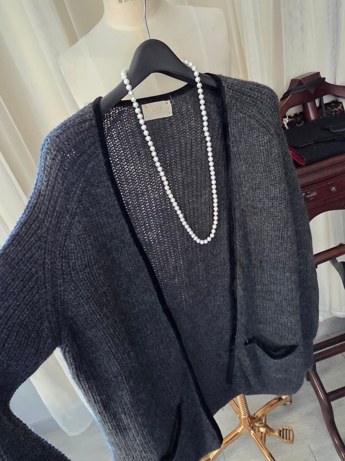 포르테포르테 알파카 니트 가디건 상품이미지4