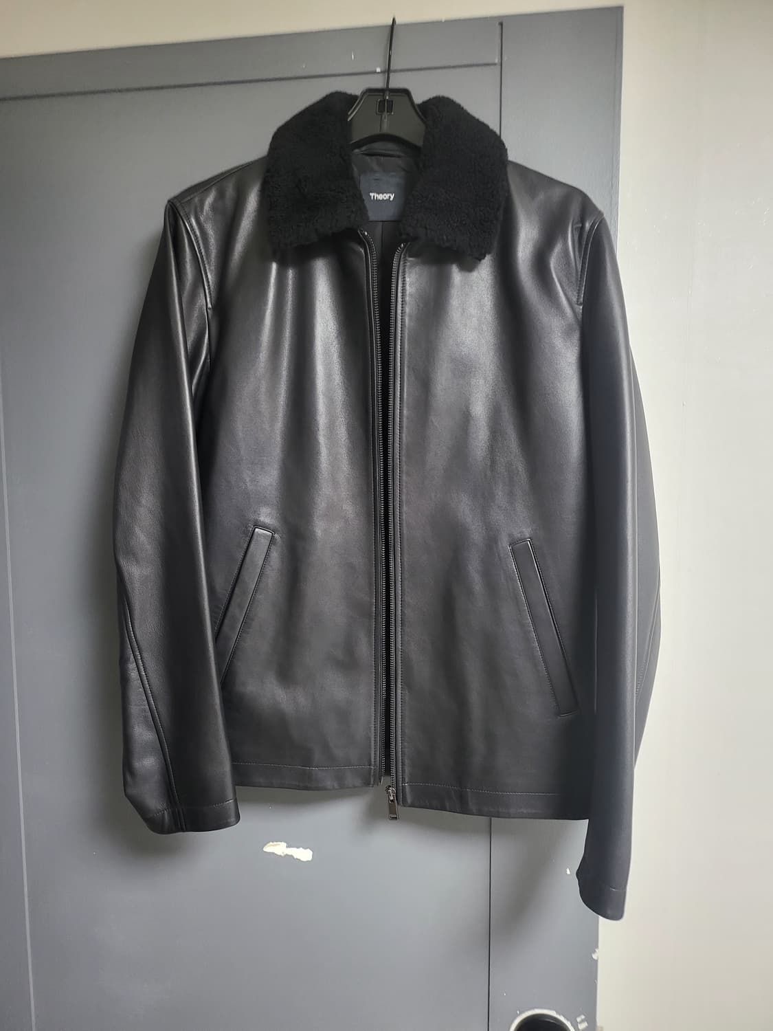 *새상품* 띠어리 시어링 카라 양가죽자켓 상품이미지3