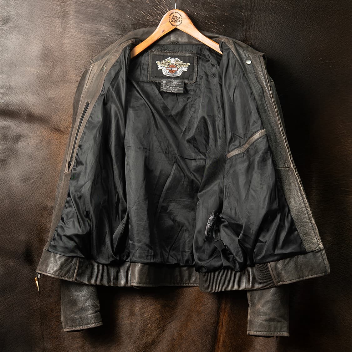 [3XL] 00s 할리데이비슨 리얼 레더 싱글라이더 자켓  상품이미지10