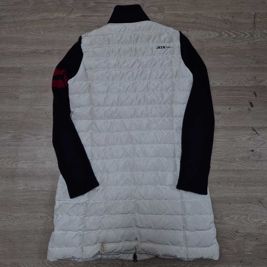 JDX 여성 골프웨어 하이브리드 니트 덕다운 경량 롱패딩 S(90) 상품이미지4