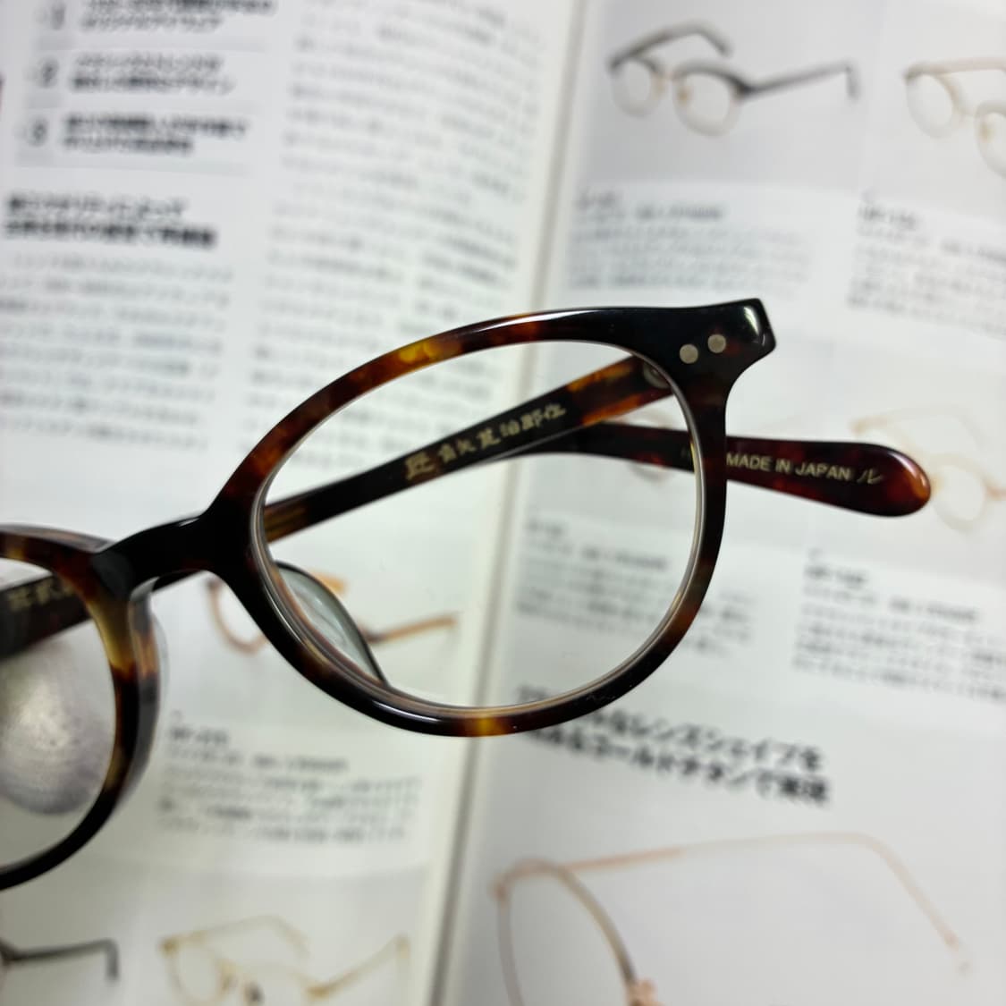 角矢甚治郎作 카도야 진지로 사쿠 일본 장인 셀롤로이드 뿔테 안경 상품이미지2