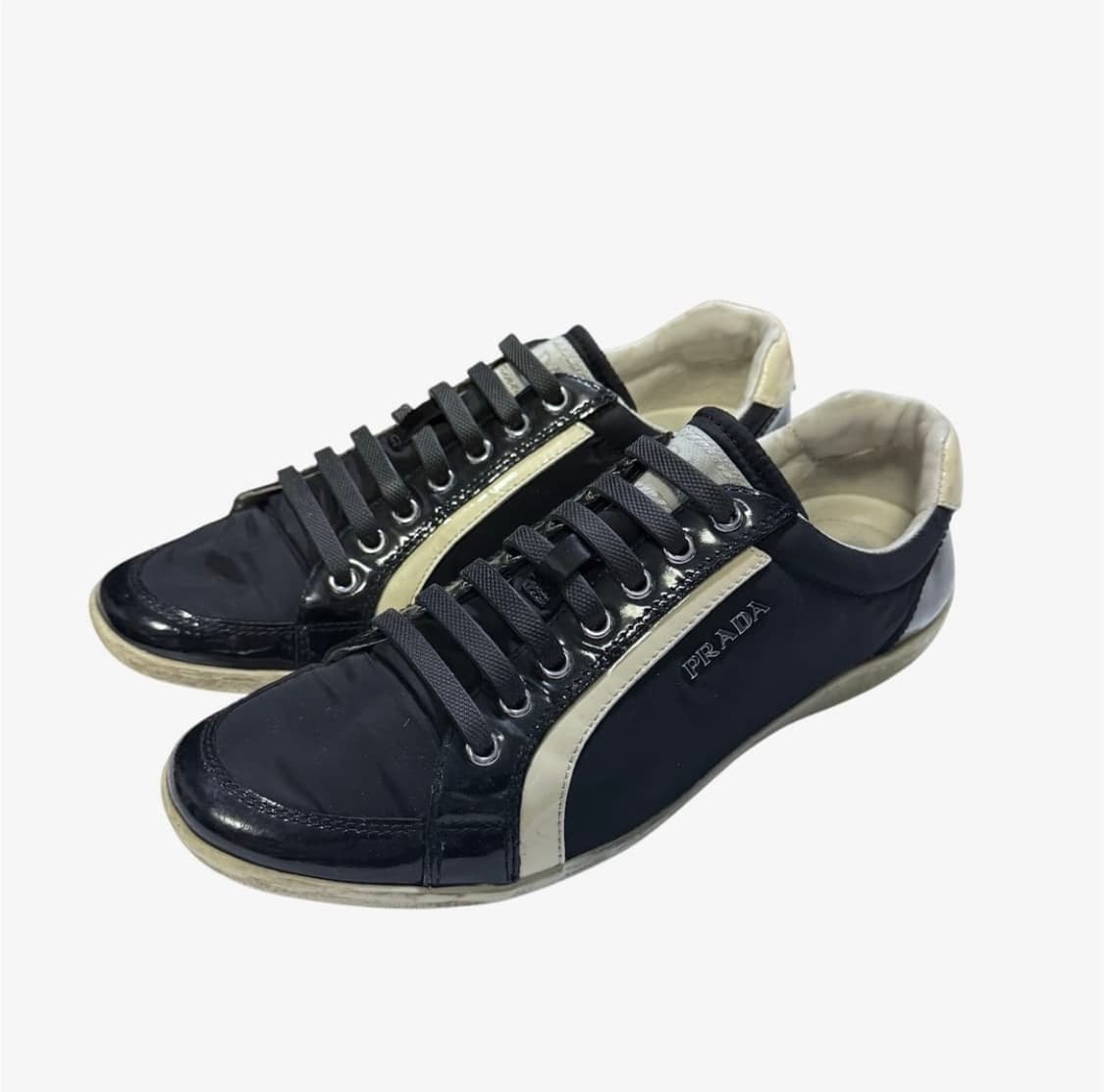 프라다 나일론 레더 스니커즈 상품이미지2