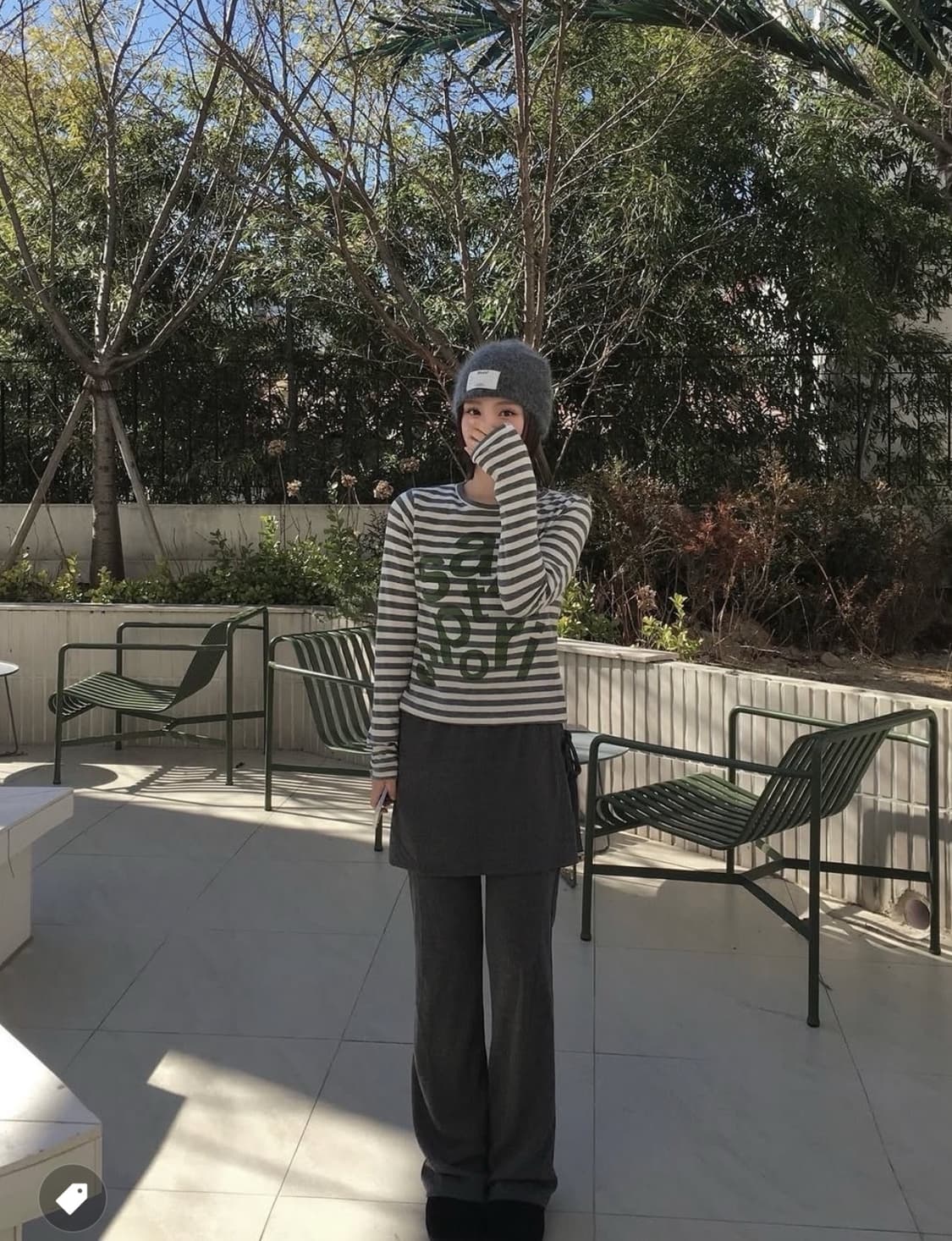 사파리스팟 스트라이프 보더티 그레이 1/2  상품이미지2