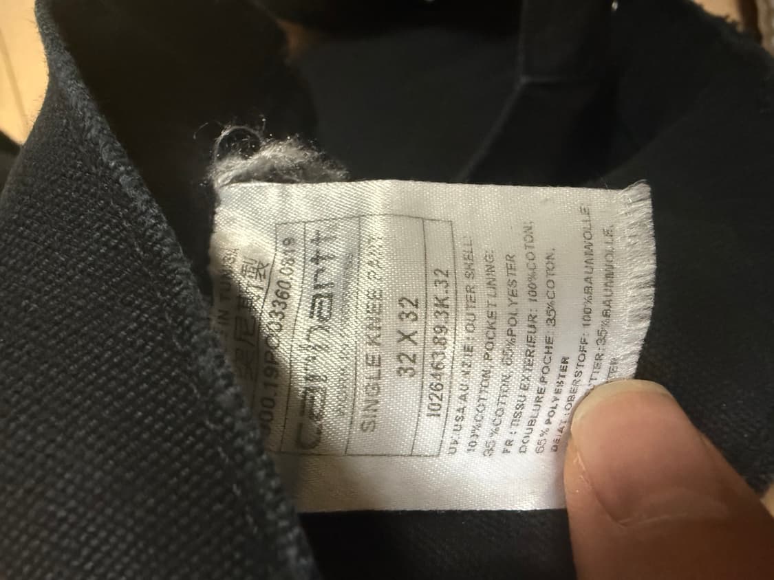 [32x32] 칼하트 wip 싱글니 블랙 상품이미지2