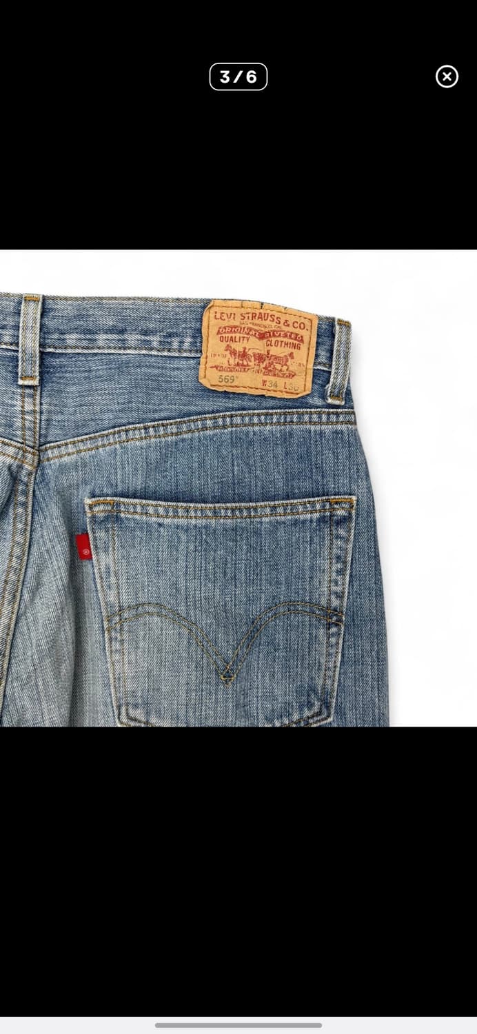 00s Levi's 569 루즈 스트레이트 made in mexico 상품이미지4