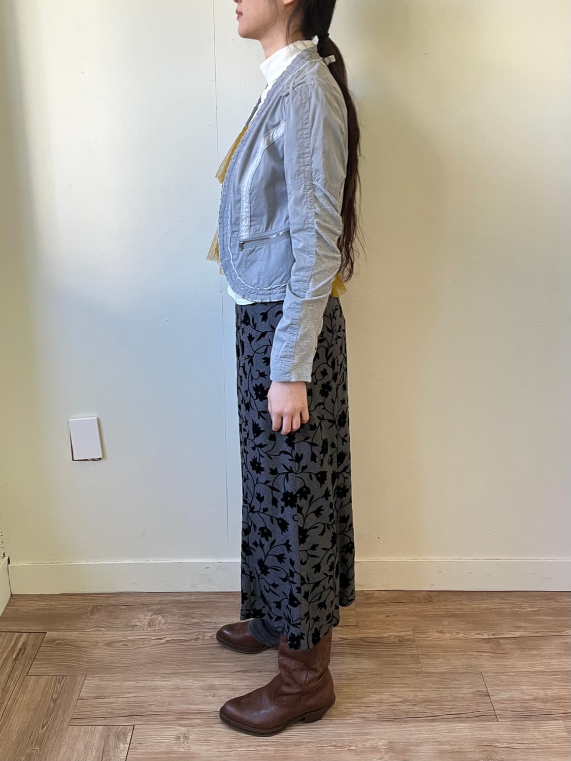 MARC CAIN 백리본 그레이 크롭 자켓 상품이미지9