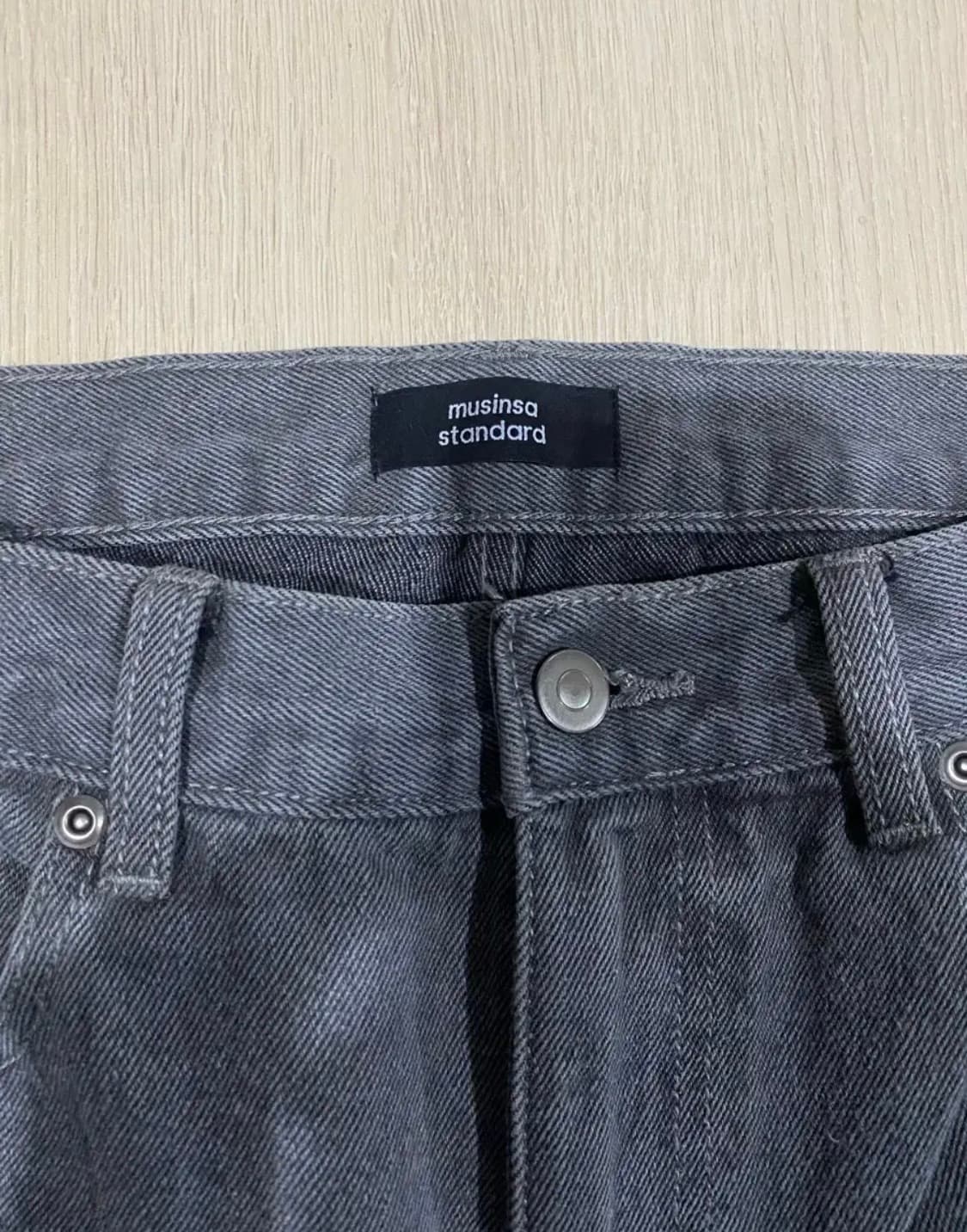 무신사 스탠다드 스트레이트 데님 (그레이/36) 상품이미지3