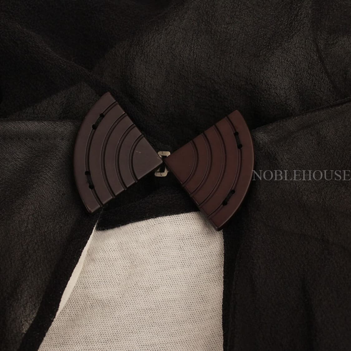 씨바이끌로에 블랙 실크 이중 블라우스(38) 상품이미지5