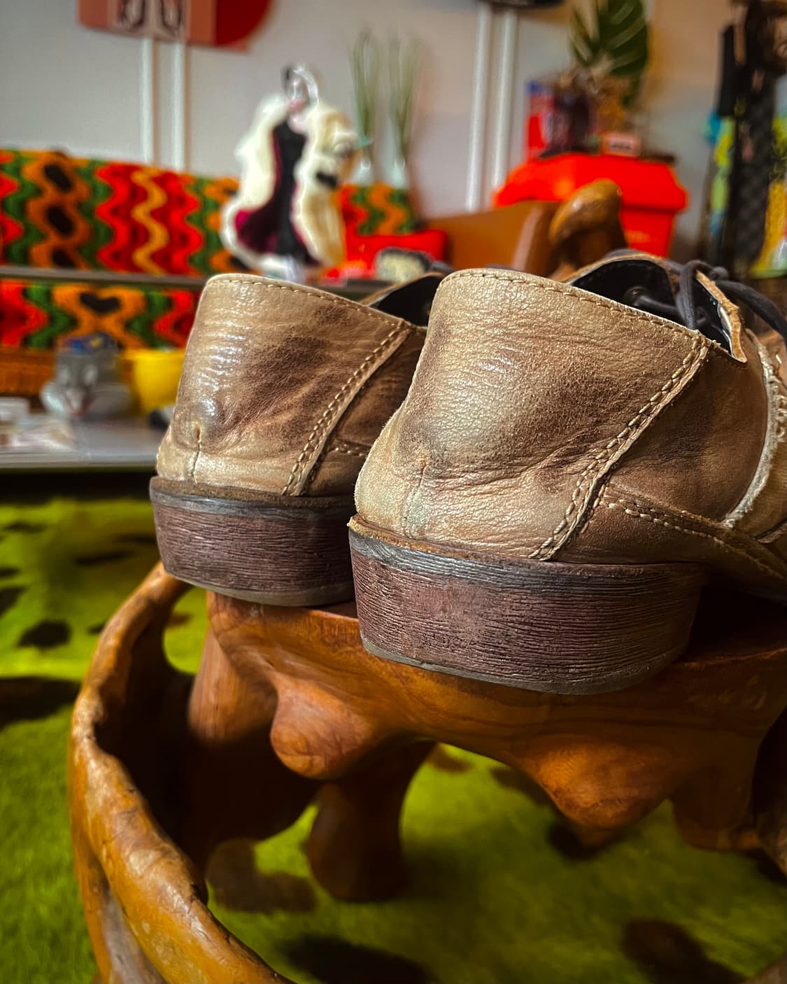 Whoop de doo Upturned-Toe Leather Shoes 상품이미지6
