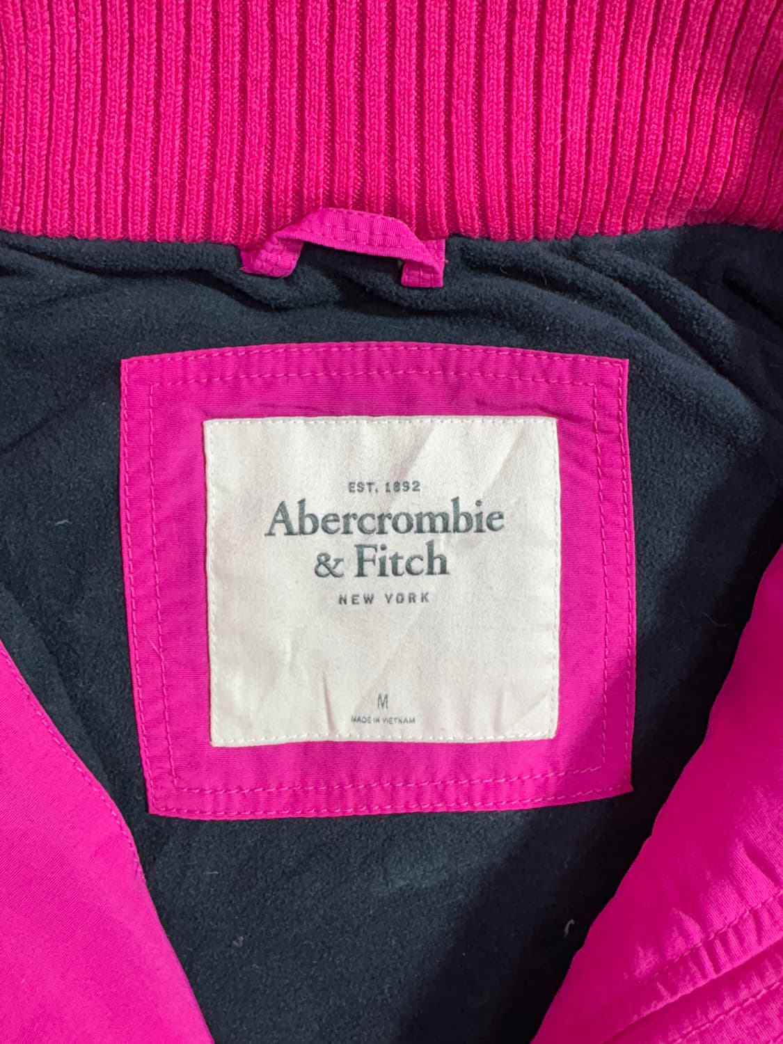 아베크롬비 딥핑크 자수로고 후디 자켓  상품이미지8