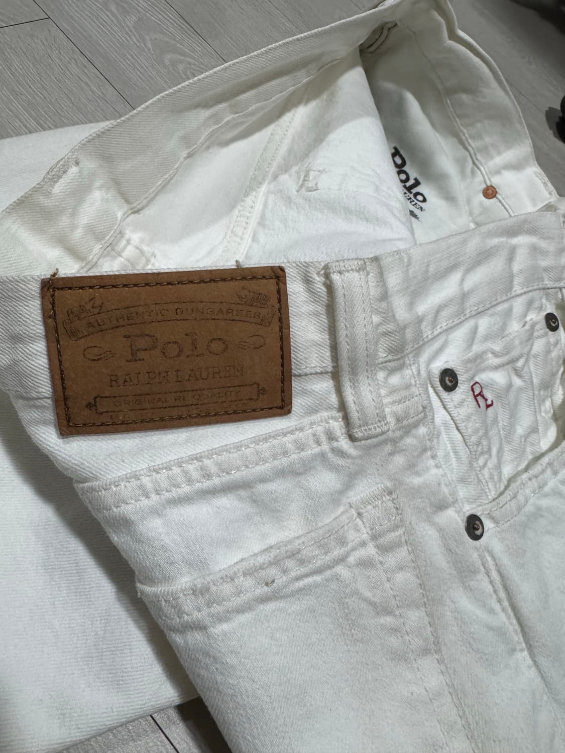 폴로 varick 스트레이트 화이트 데님팬츠 34  상품이미지4