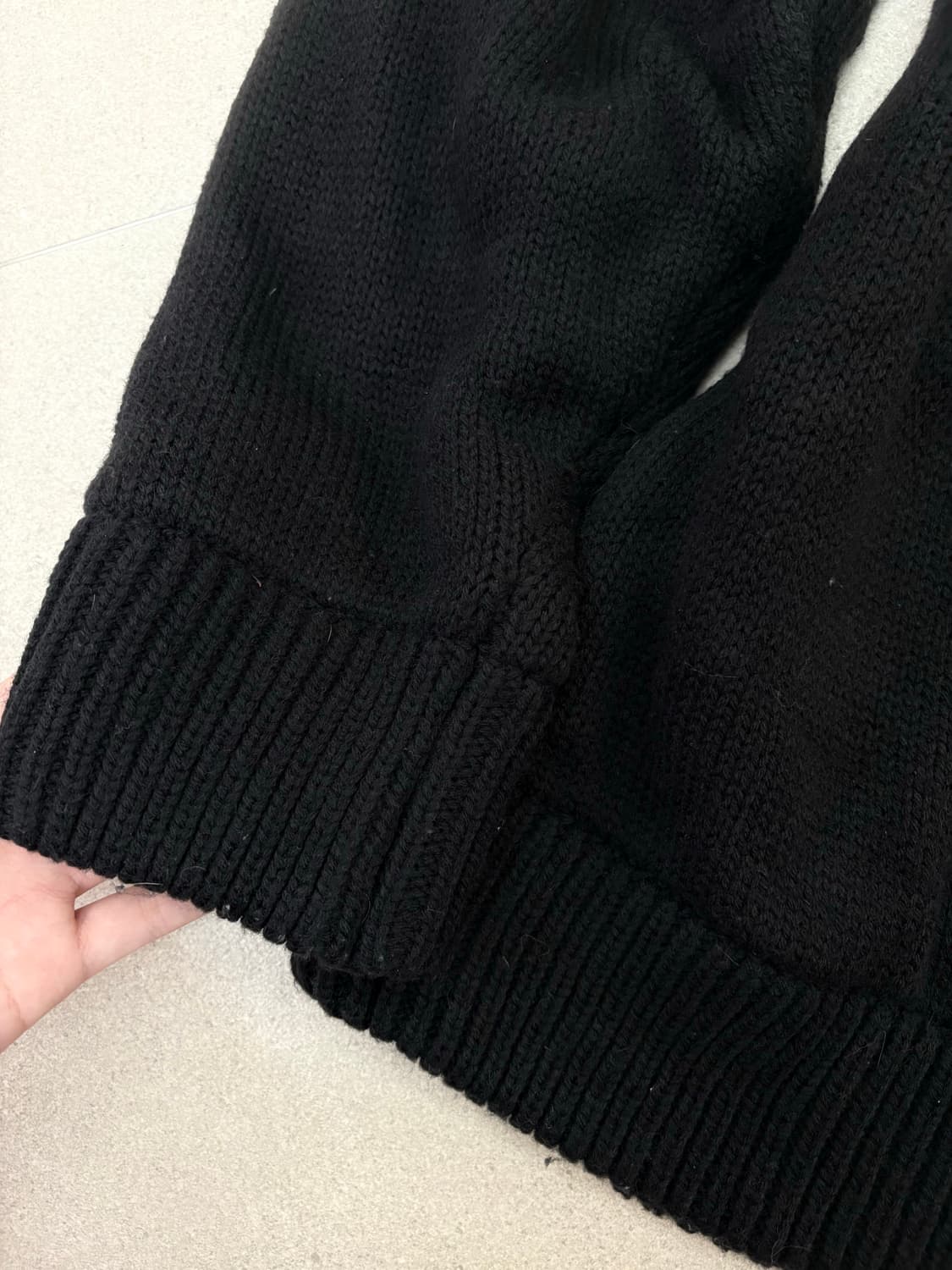 베티붑 오버핏 니트집업 상품이미지5