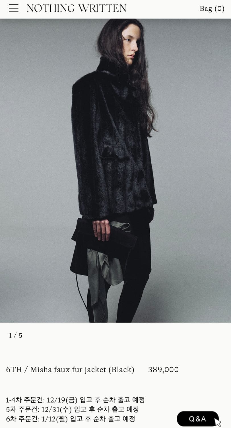 Nothing written Misha faux fur jack 퍼자켓 상품이미지1