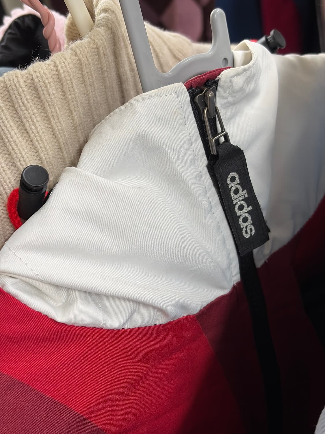 아디다스 올드스쿨 희귀 후드 웜업 상품이미지3