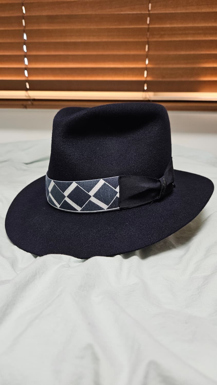 볼사리노 보가트 Borsalino Bogart 네이비 페도라 59 상품이미지1