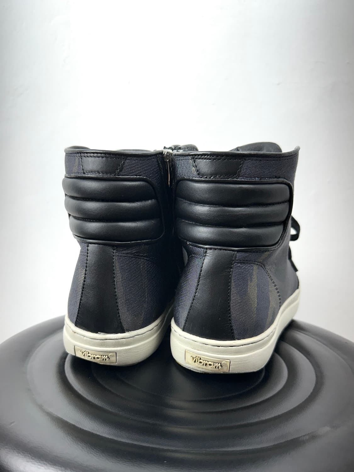 Miharayasuhiro Leather & Camo High Top S 상품이미지8
