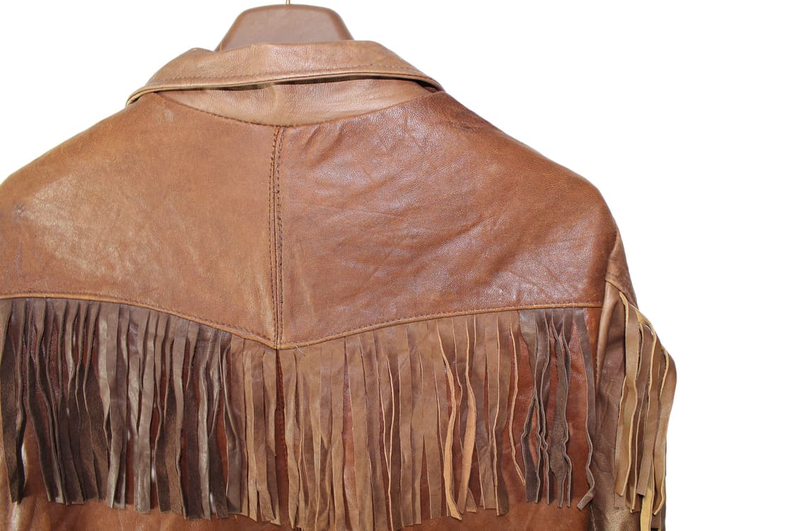 1990s USA DANIER 웨스턴 레더 자켓 상품이미지8