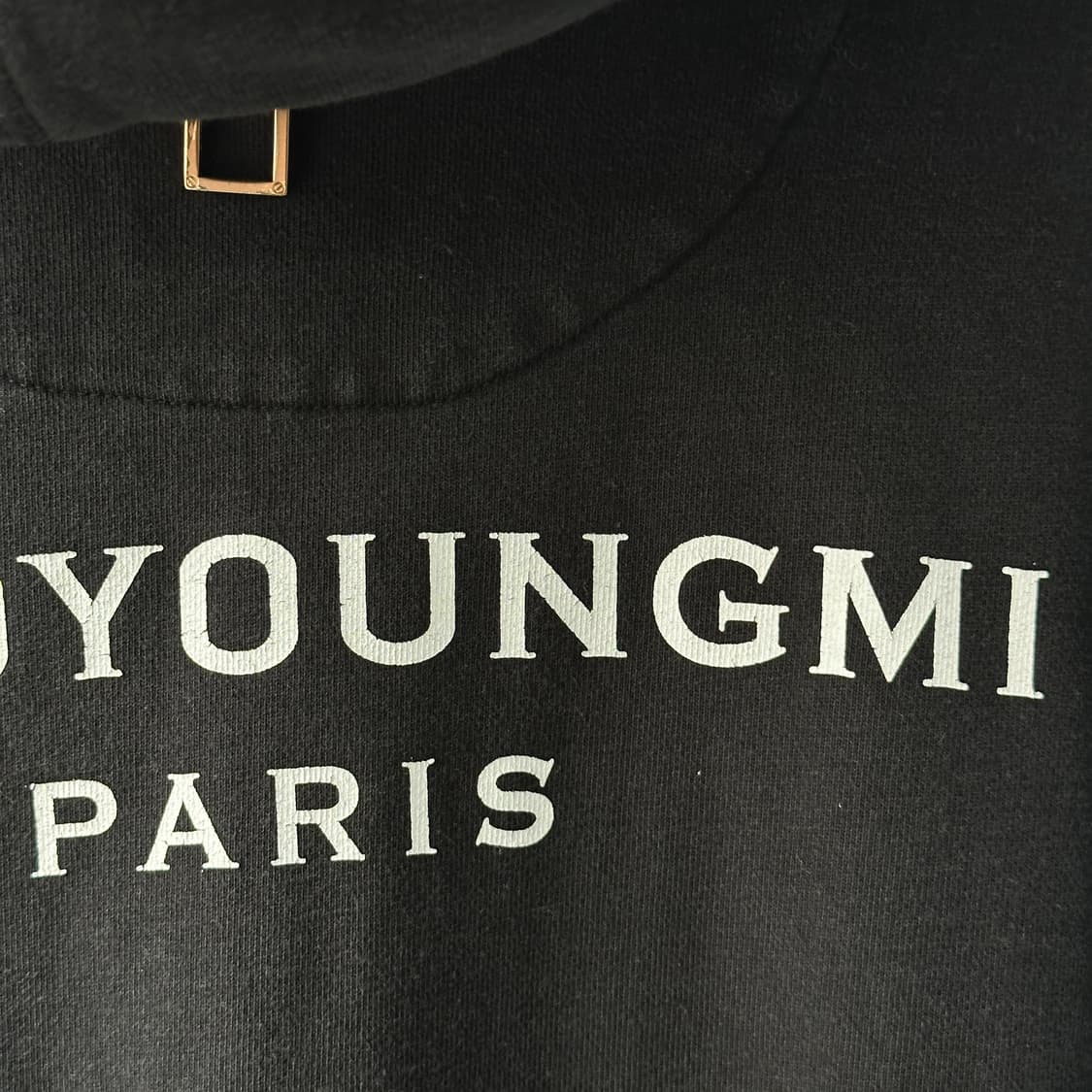 Wooyoungmi 우영미 백로고 후드티 블랙 52 상품이미지9