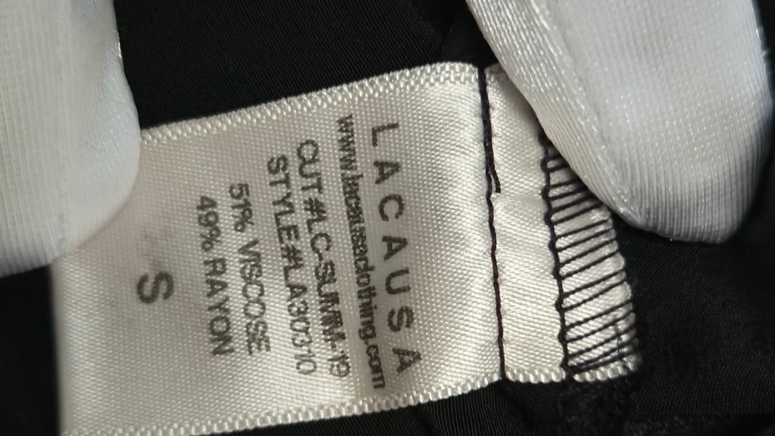 라카우사 블랙 슬립 미니 원피스 S 나시 뷔스티에 레이온 상품이미지5