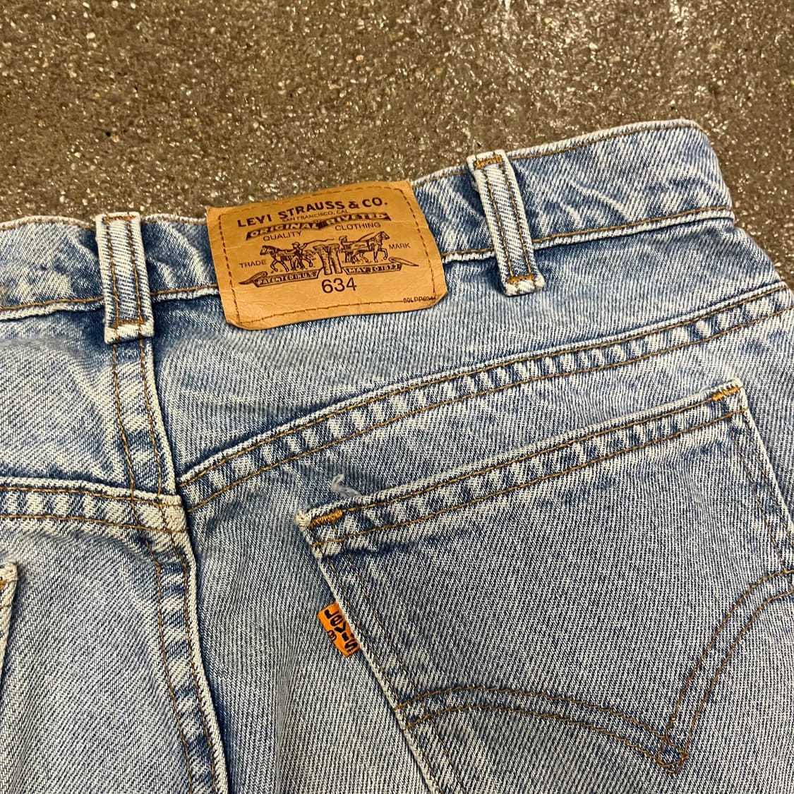 90s Levis634 오렌지탭 데님 팬츠(33“) 상품이미지6