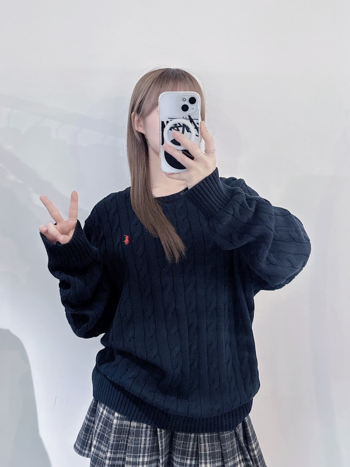 폴로랄프로렌 레드포니 블랙 케이블 니트 상품이미지1