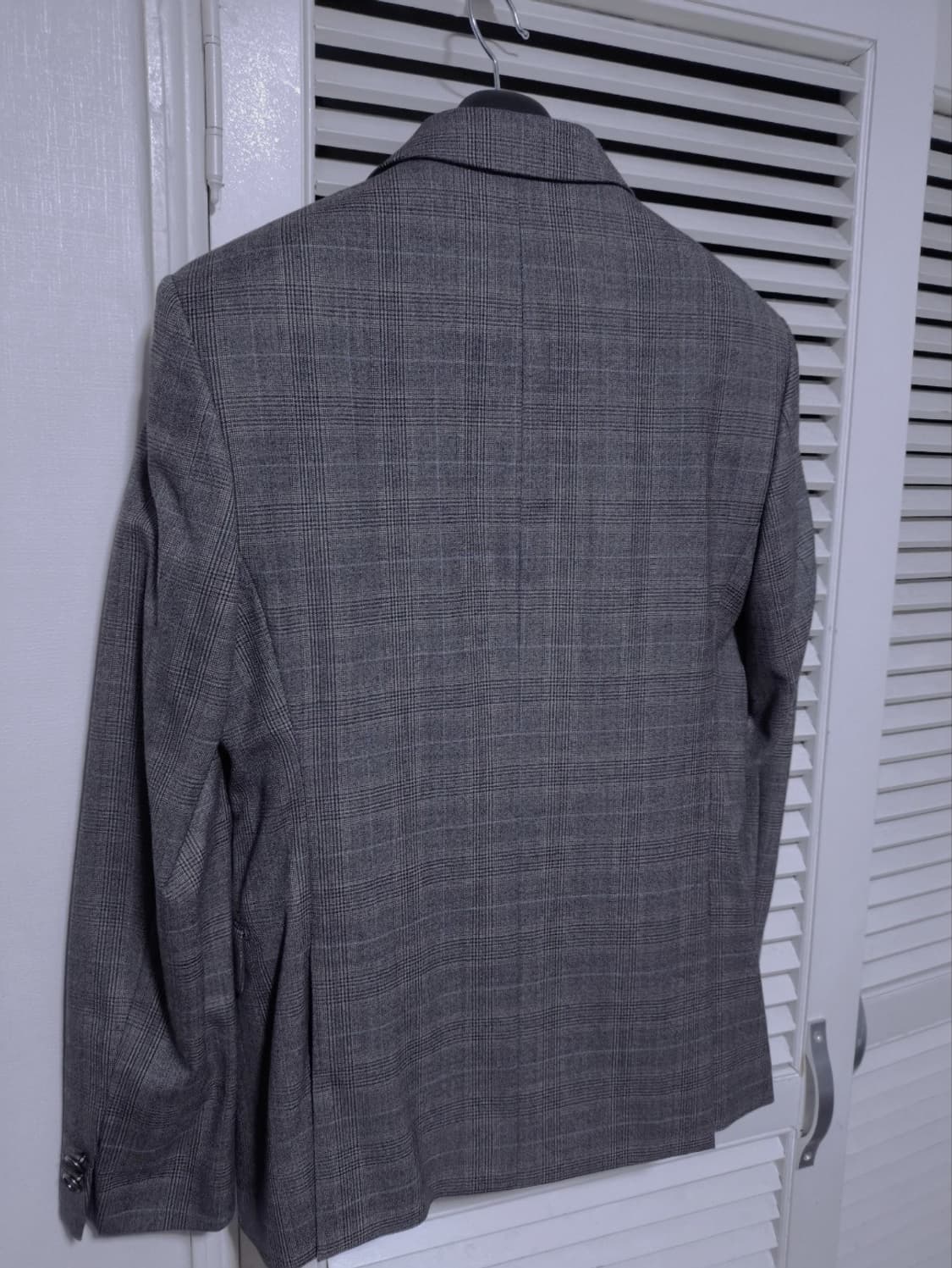 95 바쏘옴므 슬림핏 클래식 체크 정장 수트 세트 상품이미지7