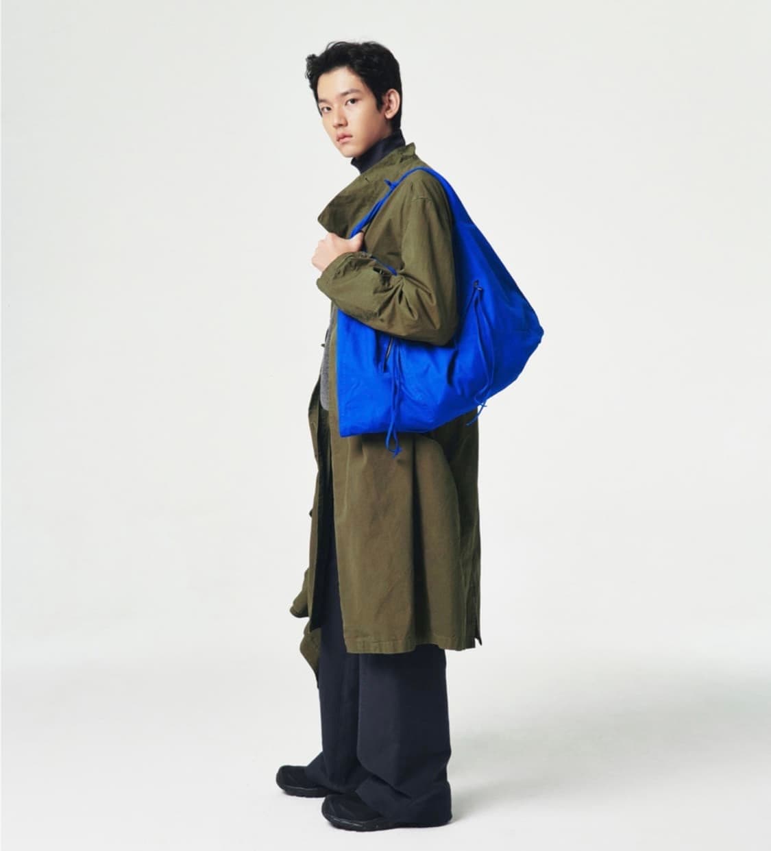 [EE] NOUVMAREE 가먼트 다이드 2Way 토트백(블루) 상품이미지2