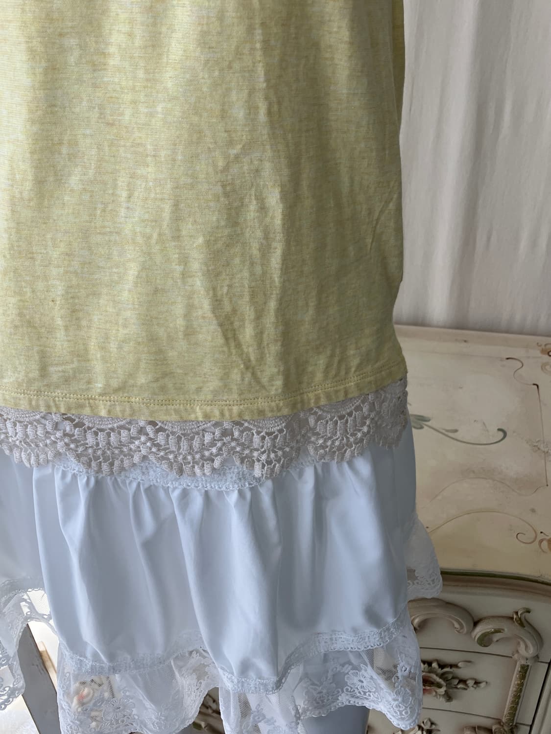 lemoncore crochet mori half t-shirt 상품이미지3