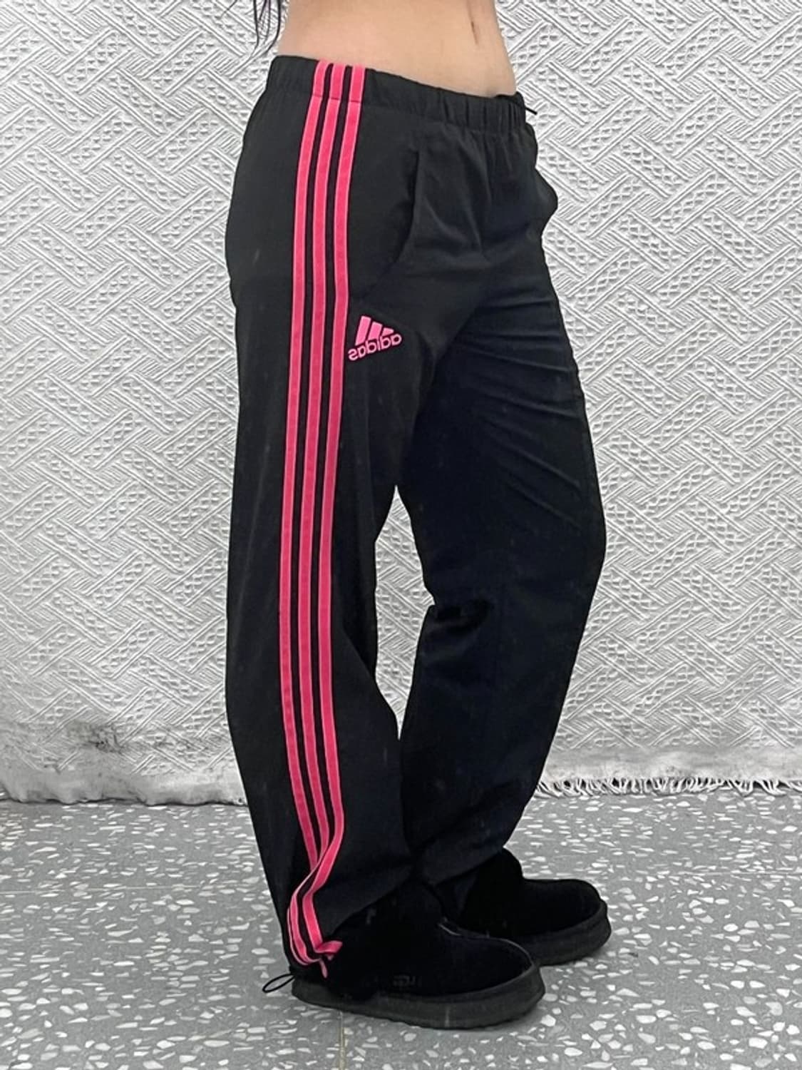 아디다스 Y2K 00's 블랙핑크 바람막이 트랙팬츠 90 C10362 상품이미지1