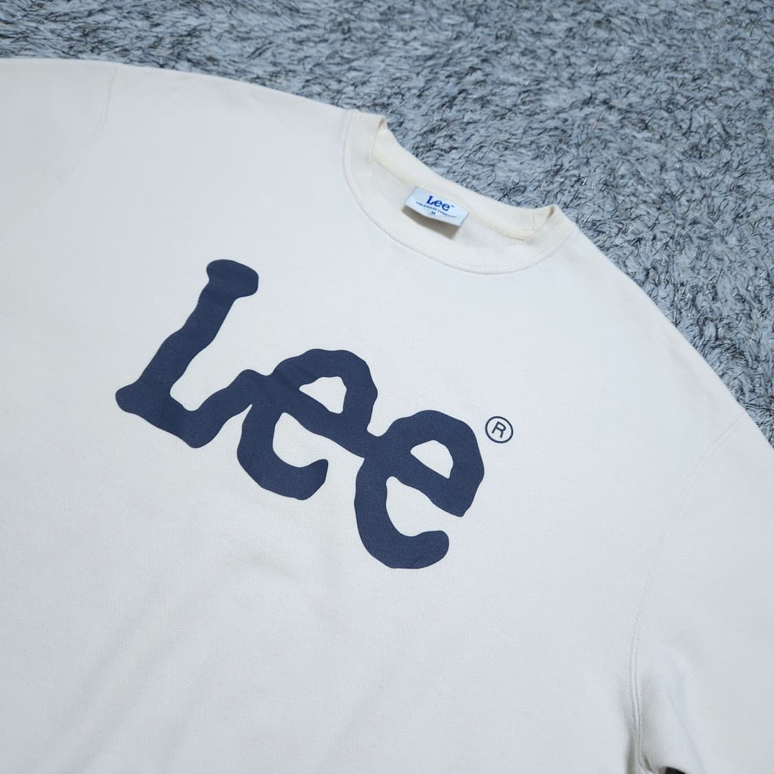 Lee) M 남자 아이보리 맨투맨티셔츠 / 왕눈이샵 상품이미지3