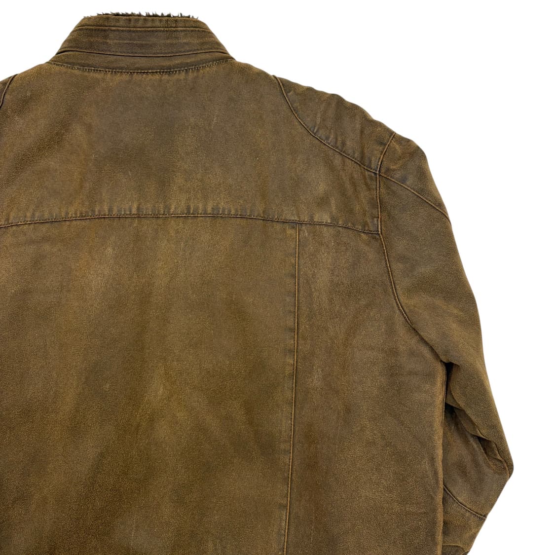 Basic House 빈티지 스웨이드 하이넥 자켓 XL 상품이미지5