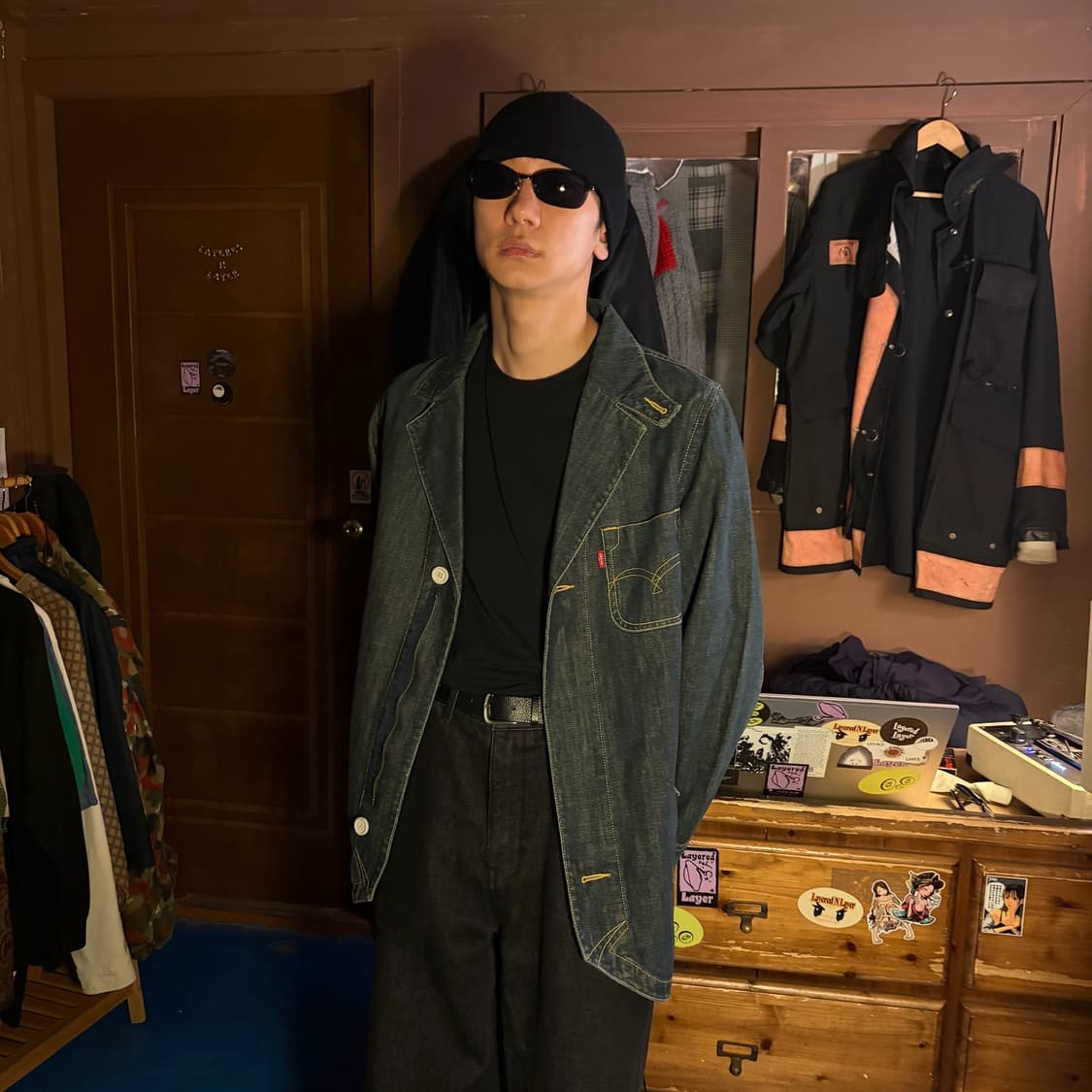 2005 LEVIS ARCUATE DENIM BLAZER JACEKT 상품이미지2