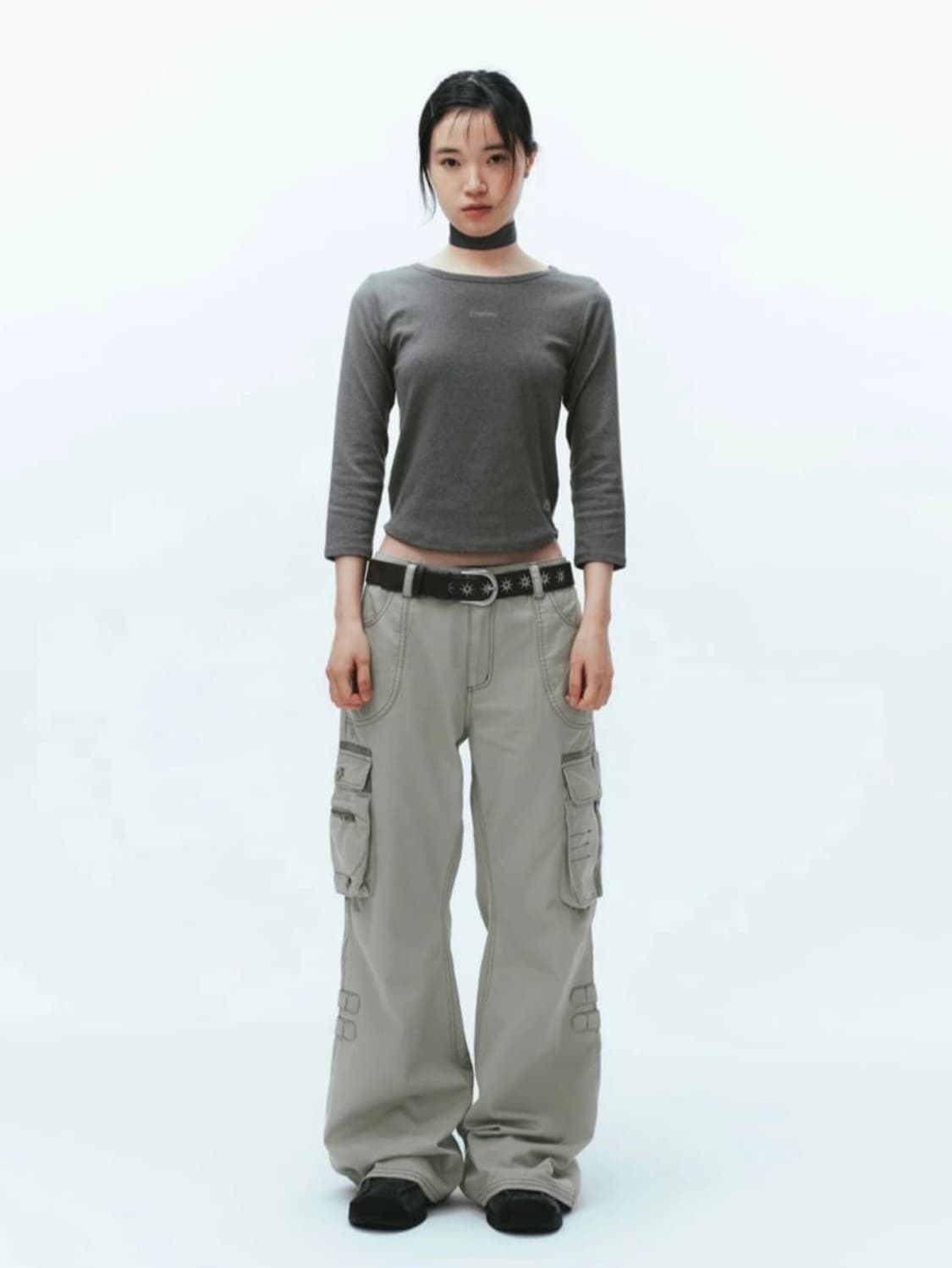 코이세이오 프레임스터드 벨트 브라운 상품이미지4