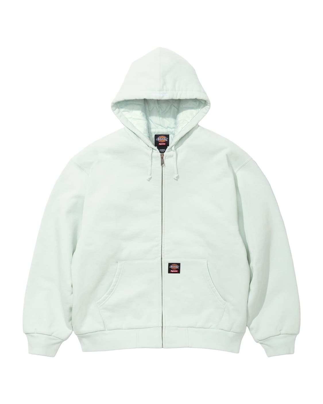 슈프림 디키즈 퀼티드 라인드 집업 후드 페일블루 상품이미지1