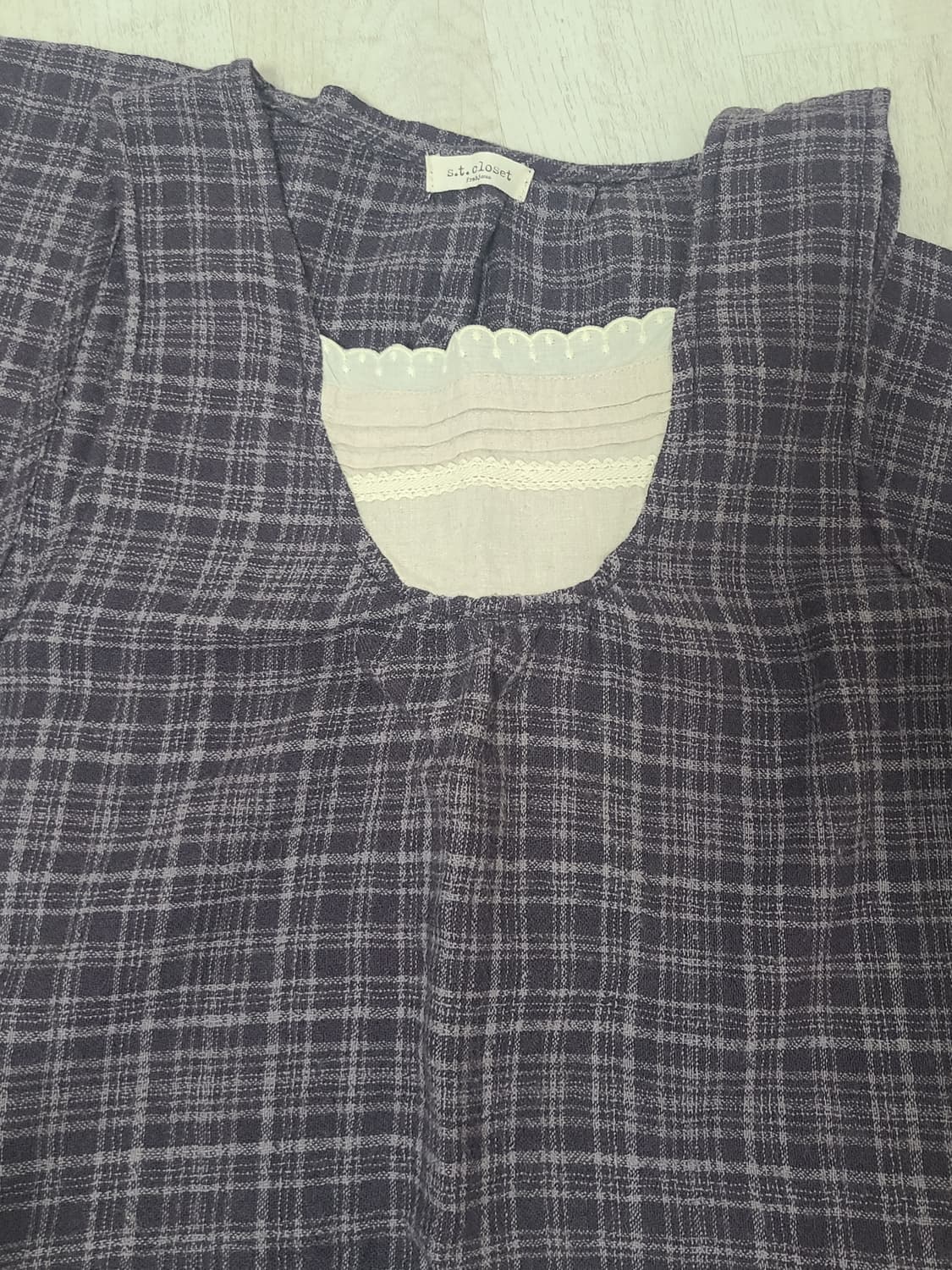 나시 체크 원피스 상품이미지1