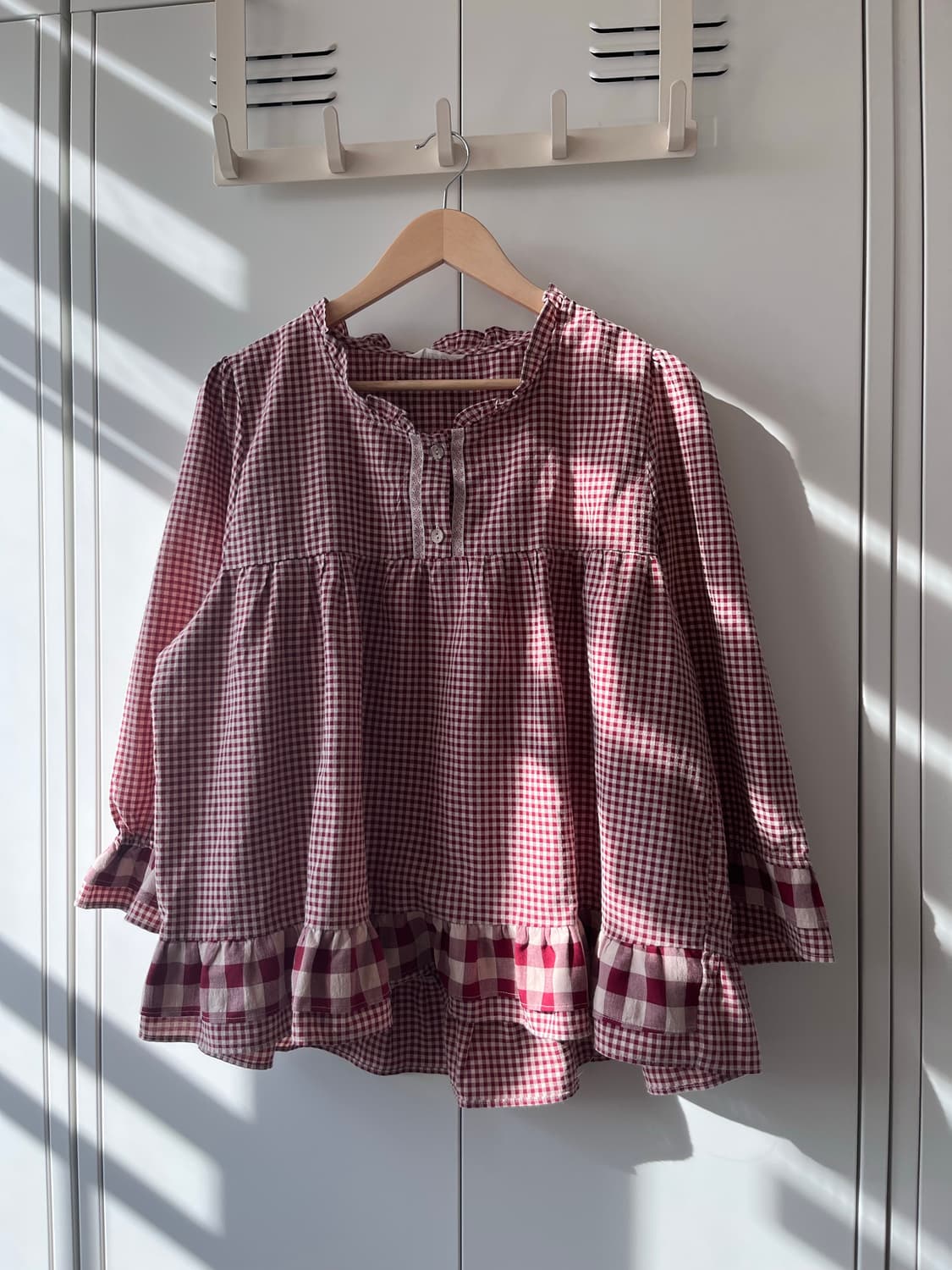 Ullala 빨간머리앤 체크 블라우스 상품이미지4