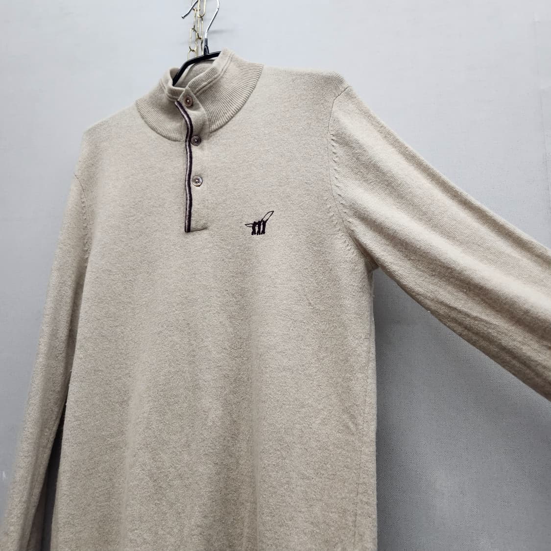 헨리코튼 반집업 니트(모/캐시미어) M 상품이미지2