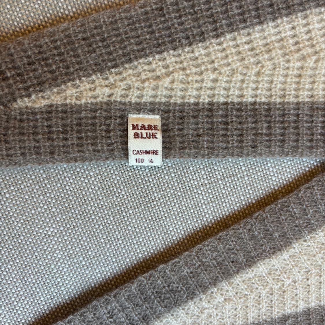 MARE BLUE 브랜드 캐시미어 100% 마름모 스카프 상품이미지5