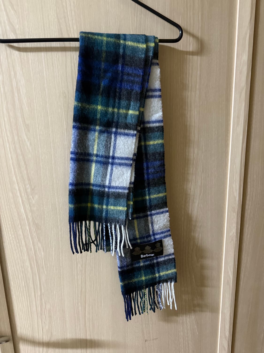 바버 타탄체크 스카프 울 캐시미어 혼방 상품이미지1