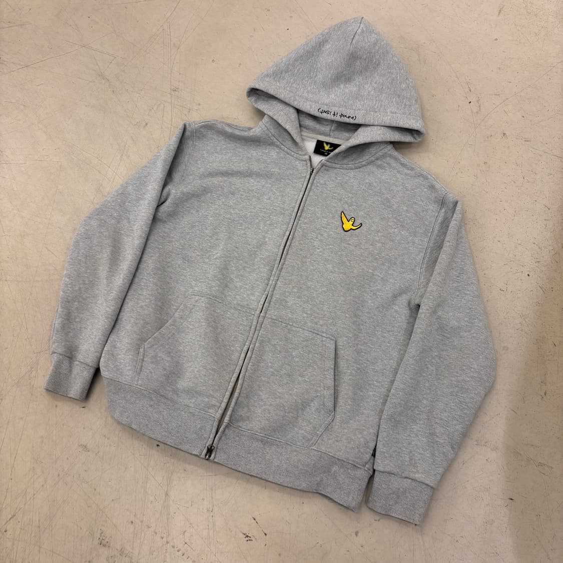 와릿이즌 빅로고 그레이 후드집업 상품이미지2
