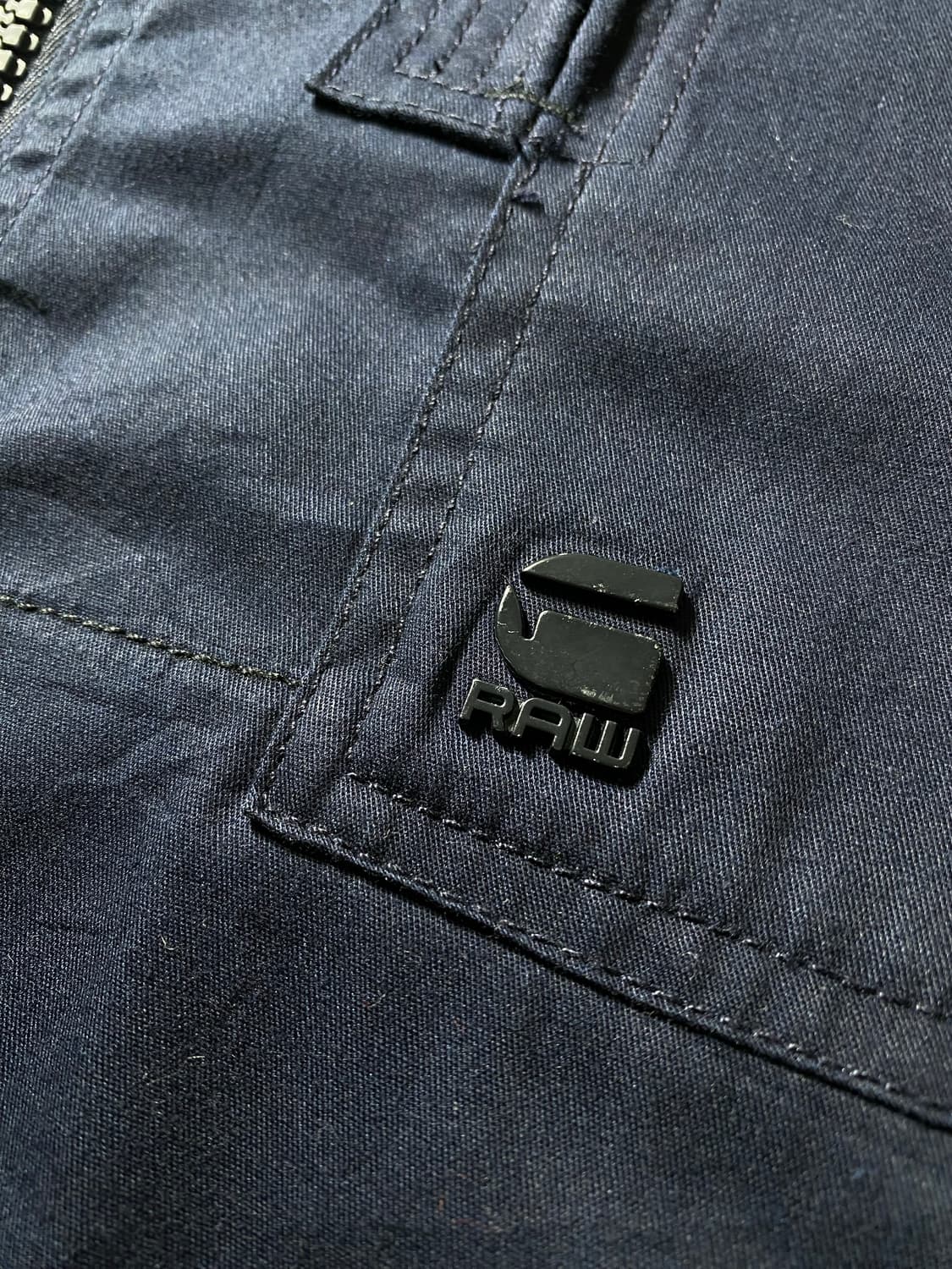 [L] G•Star Raw 지스타로우 재팬 네이비 코튼 집업 자켓 상품이미지4