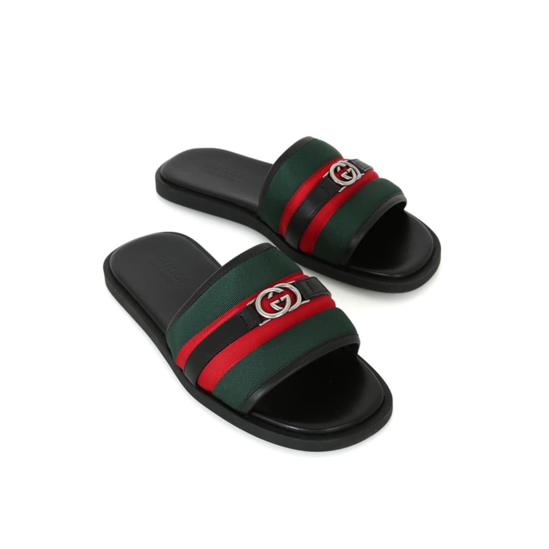 구찌 삼선 슬리퍼 인터로킹 G 슬라이드 샌들 835091 상품이미지4