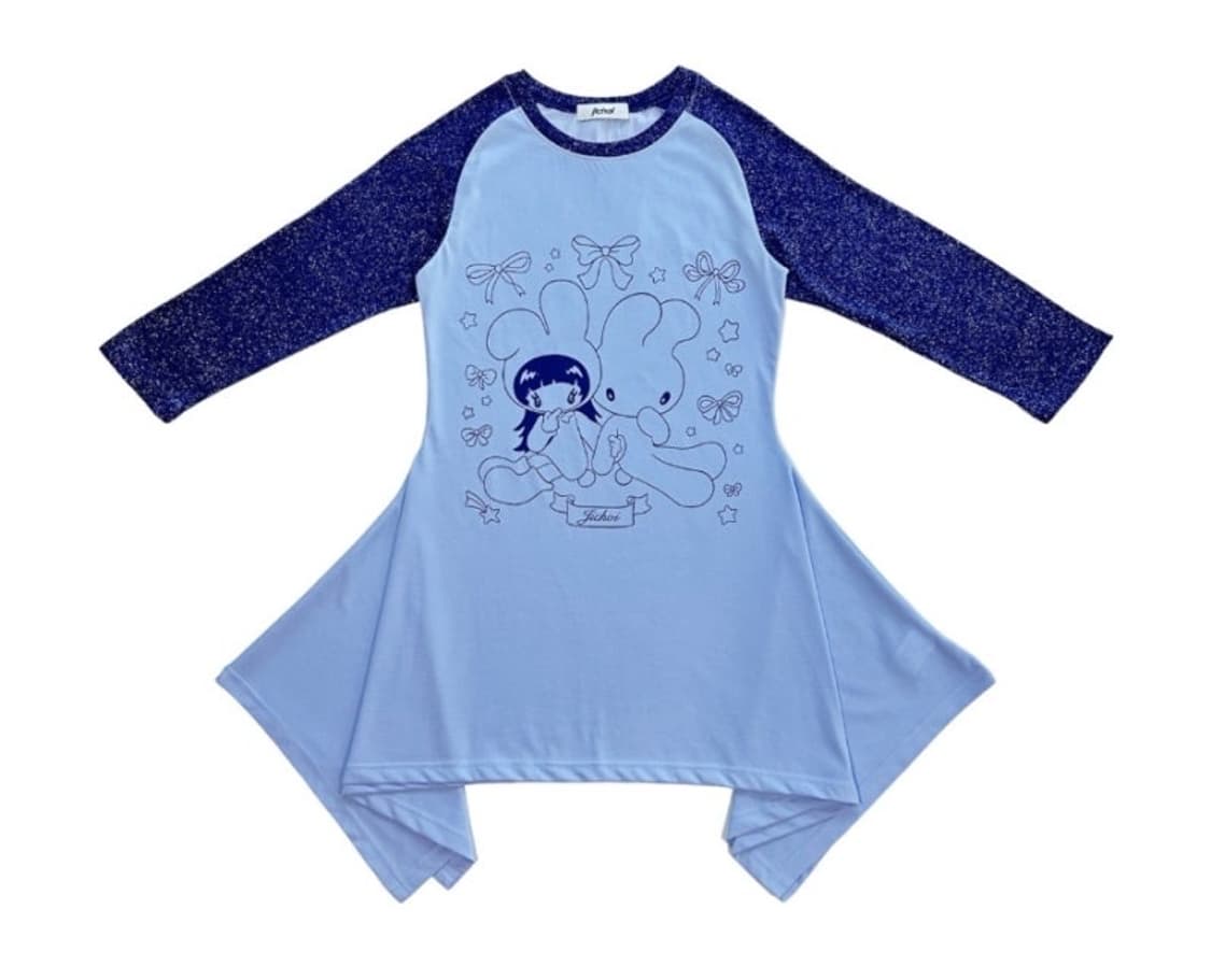 급처) 지초이 플레어 레글런 티드레스 원피스 뉴진스해린착용 상품이미지1