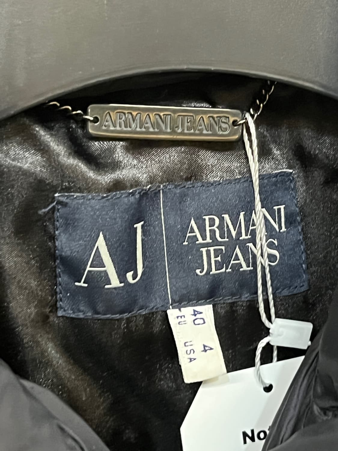 아르마니 진스 퀼팅 크롭 자켓 상품이미지5