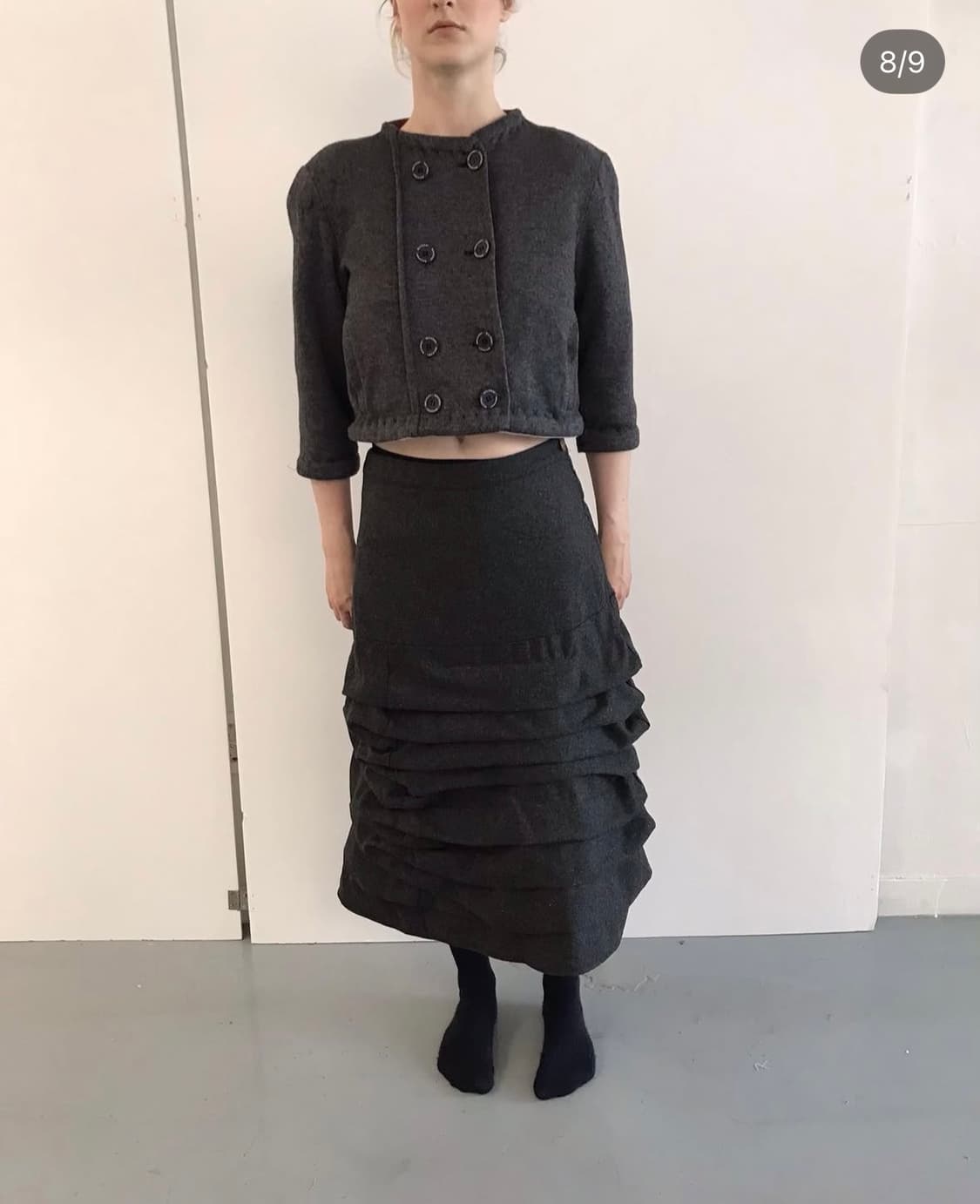 Eonts piled skirt 애옹쓰 미디 스커트 상품이미지4
