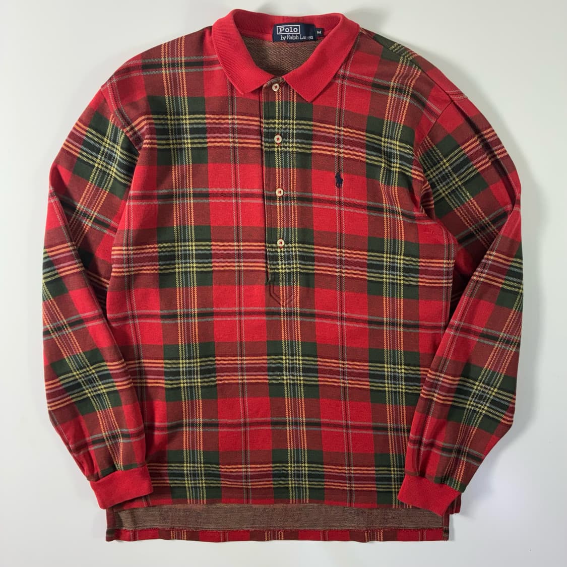 Polo  폴로 랄프로렌 자수 카라 타탄체크 롱슬리브  상품이미지1