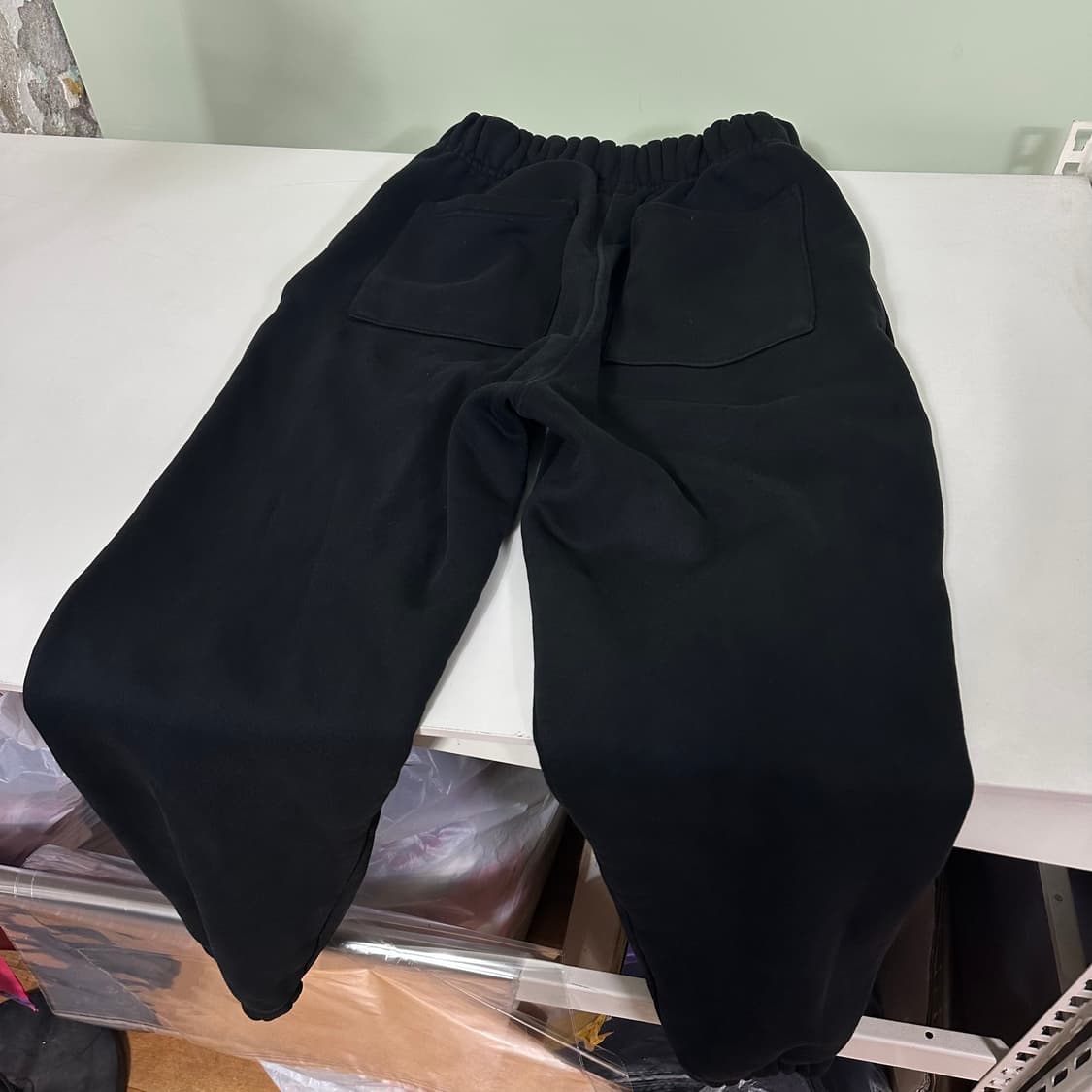 M 덤브스트럭 블랙 기모 헤비스웻 조거팬츠 상품이미지6