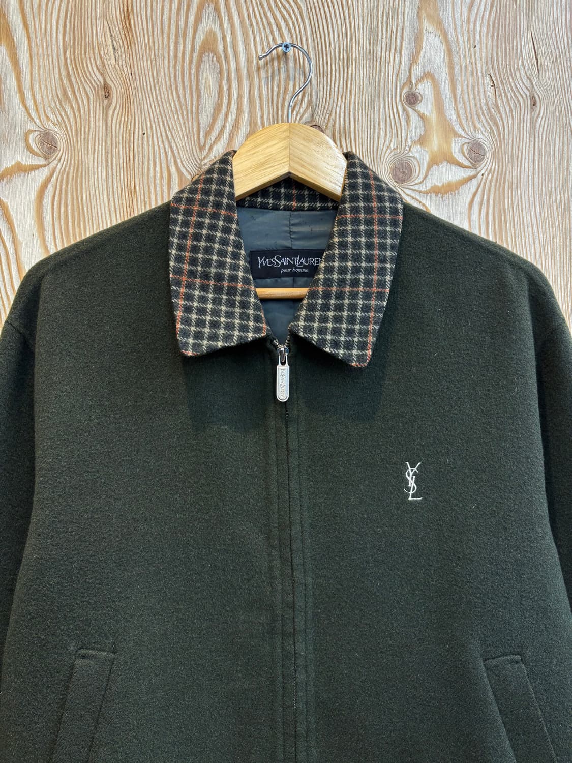 입생로랑 핸드메이드 모직 블루종 상품이미지3